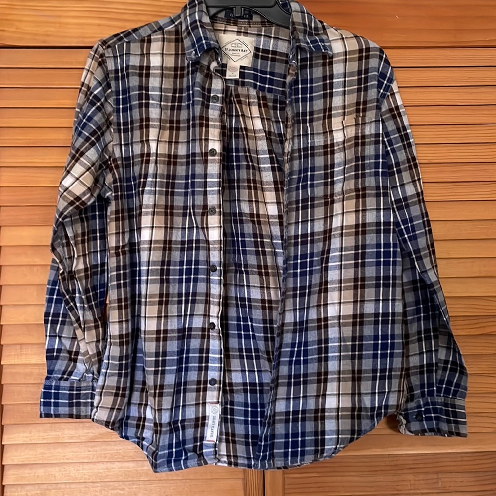Men’s flannel shirt; St. John’s Bay